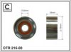 CAFFARO 216-00 Deflection/Guide Pulley, v-ribbed belt